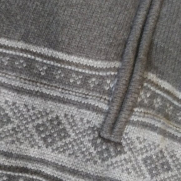 Oscar De La Renta mens   pullover gray sweater 1/4 zip 100% cotton  size   XL - Picture 3 of 15